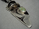 Museum Vintage Native American Navajo Royston Turquoise Sterling Silver Necklace Old-Nativo Arts