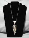 Museum Vintage Native American Navajo Royston Turquoise Sterling Silver Necklace Old-Nativo Arts
