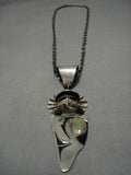 Museum Vintage Native American Navajo Royston Turquoise Sterling Silver Necklace Old-Nativo Arts