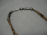 Museum Vintage Native American Navajo Sterling Silver Turquoise Pueblo Necklace Old-Nativo Arts