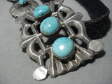 Museum Vintage Native American Navajo Turquoise Sterling Silver Concho Belt Old-Nativo Arts