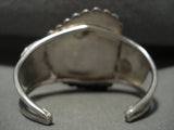 Museum Vintage Navajo #8 Turquoise Native American Jewelry Silver Bead Bracelet Old-Nativo Arts