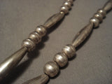 Museum Vintage Navajo Bisbee Turquoise Native American Jewelry Silver Necklace Old Vtg-Nativo Arts