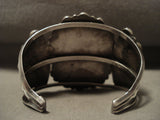 Museum Vintage Navajo Blue 'Tears Of Joy' Native American Jewelry Silver Bracelet Old-Nativo Arts
