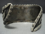 Museum Vintage Navajo Garden Of Leaves Sterling Native American Jewelry Silver Turquoise Bracelet-Nativo Arts