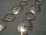 Museum Vintage Navajo Hand Wrought Native American Jewelry Silver Concho Necklace/ Belt Old-Nativo Arts
