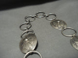 Museum Vintage Navajo Hand Wrought Native American Jewelry Silver Concho Necklace/ Belt Old-Nativo Arts
