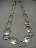Museum Vintage Navajo Hand Wrought Native American Jewelry Silver Concho Necklace/ Belt Old-Nativo Arts