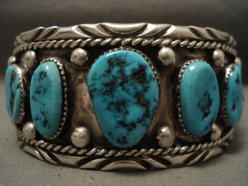 Museum Vintage Navajo Jimmie Yazzie Turquoise Native American