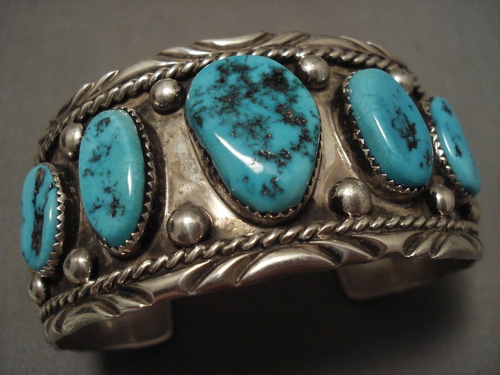 Museum Vintage Navajo Jimmie Yazzie Turquoise Native American