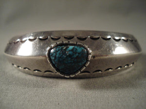 Museum Vintage Navajo Native American Jewelry jewelry Blue Medicine Turquoise Bracelet-Nativo Arts