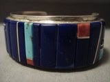 Museum Vintage Navajo Native American Jewelry jewelry 'Charles Loloma Style' Lapis Turquoise Bracelet-Nativo Arts