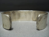 Museum Vintage Navajo Native American Jewelry jewelry Green Turquoise Heishi Sterling Silver Bracelet Old-Nativo Arts