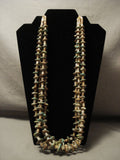 Museum Vintage Navajo Native American Jewelry jewelry 'Natural Green Turquoise' Necklace Old-Nativo Arts