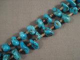 Museum Vintage Navajo Native American Jewelry jewelry Old Kingman Turquoise Necklace Old-Nativo Arts