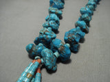 Museum Vintage Navajo Native American Jewelry jewelry/ Santo Domingo Turquoise Heishi Chunk' Jacla Necklace Old-Nativo Arts