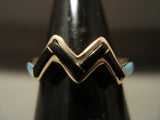 Museum Vintage Navajo Native American Jewelry jewelry Solid 14k Gold Real Opal Onyx Ring-Nativo Arts