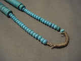 Museum Vintage Navajo Native American Jewelry jewelry Spiderweb Turquoise Necklace Old-Nativo Arts
