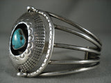 Museum Vintage Navajo 'Native American Jewelry Silver Shield' Turquoise Bracelet Old-Nativo Arts