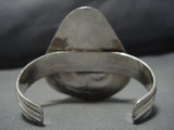 Museum Vintage Navajo/ Native American Jewelry Zuni Gilbert Turquoise Sterling Silver Snake Eye Bracelet-Nativo Arts