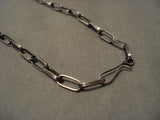 Museum Vintage Navajo Patriots Football Sterling Native American Jewelry Silver Necklace-Nativo Arts