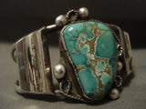 Museum Vintage Navajo Possible Damale Turquoise Native American Jewelry Silver Bracelet-Nativo Arts