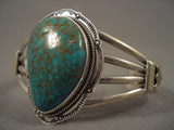 Museum Vintage Navajo Royston Turquoise Native American Jewelry Silver Bracelet-Nativo Arts