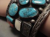 Museum Vintage Navajo shiprock Native American Jewelry Silver Turquoise Bracelet-Nativo Arts