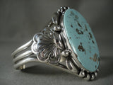 Museum Vintage Navajo Sky Blue Turquoise Native American Jewelry Silver Bracelet-Nativo Arts