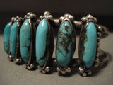 Museum Vintage Navajo Spider Turquoise Native American Jewelry Silver Bracelet-Nativo Arts