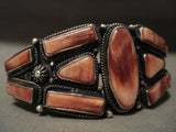 Museum Vintage Navajo Spiny Oyster Native American Jewelry Silver Bracelet-Nativo Arts