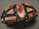 Museum Vintage Navajo Spiny Oyster Native American Jewelry Silver Bracelet-Nativo Arts