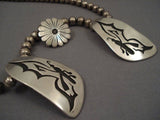 Museum Vintage Navajo Tsosie Native American Jewelry Silver Butterfly Necklace Old-Nativo Arts