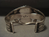 Museum Vintage Navajo Turquoise Native American Jewelry Silver Bracelet-Nativo Arts