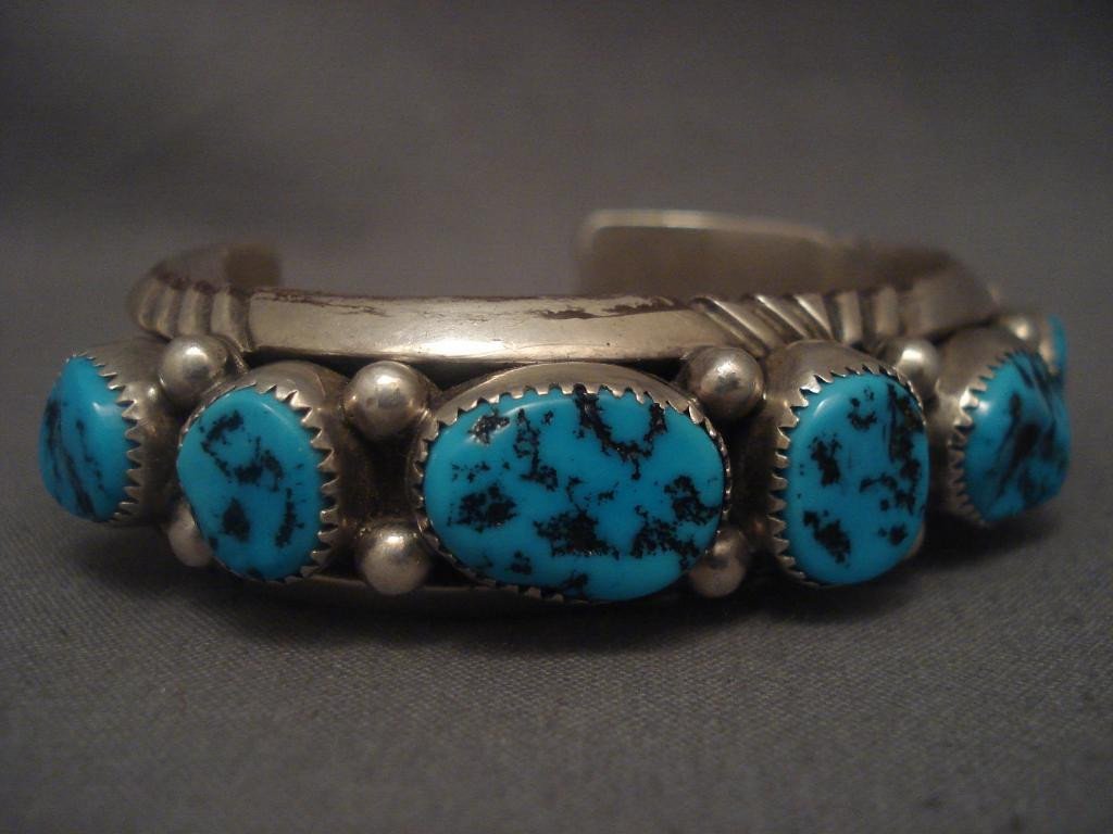 Museum Vintage Navajo Wilson Begay Turquoise Native American Jewelry S ...