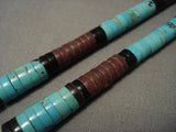 Museum Vintage Santo Domingo Mosaic Geomtric Turquoise Sandstone Necklace-Nativo Arts