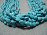 Museum Vintage Vera Fragua Native American Jewelry Navajo Turquoise Sterling Silver Necklace Old-Nativo Arts