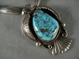 Museum Vintage Zuni Turquoise Native American Jewelry Silver Necklace-Nativo Arts