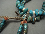 Mystique Vintage Navajo Native American Jewelry jewelry 'Royston Collection Turquoise' Heishi Necklace Old-Nativo Arts