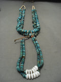 Mystique Vintage Navajo Native American Jewelry jewelry 'Royston Collection Turquoise' Heishi Necklace Old-Nativo Arts