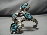 Native American Amazing Keyonnie Begay Turquoise Sterling Silver Bracelet-Nativo Arts