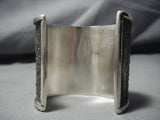 Native American Full Wingspan Symbolic Wide Heavy Sterling Silver 98 Gram Bracelet Cuff-Nativo Arts