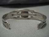 Native American Important Eaerly 1900's Deposit #8 Turquoise Sterling Silver Bracelet-Nativo Arts