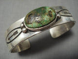 Native American Important Jeanette Dale Damale Turquoise Sterling Silver Bracelet Cuff-Nativo Arts