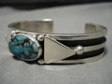 Native American Important Jeanette Dale Royston Turquoise Sterling Silver Bracelet-Nativo Arts