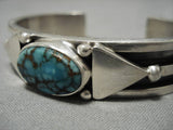 Native American Important Jeanette Dale Royston Turquoise Sterling Silver Bracelet-Nativo Arts