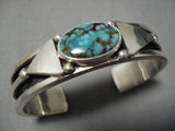 Native American Important Jeanette Dale Royston Turquoise Sterling Silver Bracelet-Nativo Arts