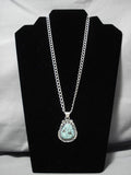 Native American Important Jeanette Dale Turquoise Sterling Silver Necklace-Nativo Arts