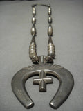 Native American Important Vintage Cochiti Sterling Silver Joseph H Quinatana Necklace Old-Nativo Arts