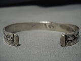 Native American Important Vintage Santo Domingo Ed Wayne Aragon Sterling Silver Bracelet-Nativo Arts